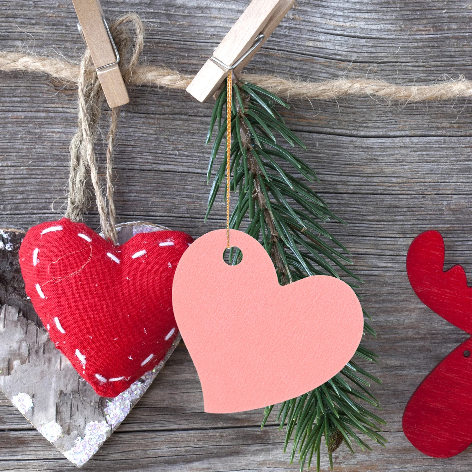 

50Pcs Heart Shaped Kraft Paper Gift Tags Diy Valentines Day Name Price Bookmarks Embellishments