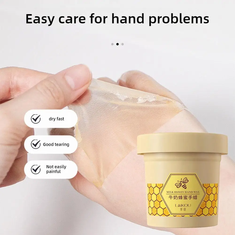 

120 г медовый отшелушивающий воск для рук медовый воск для рук увлажняющая питательная маска для рук и рук восстанавливающий крем-уход L5W7