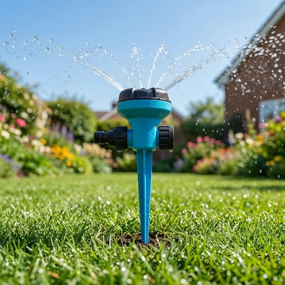 As Picture 360 Rotatable Sprinkler 360 Degree Rotating Sprinkler Irrigation Constant Rotating Spray Hassle-Free Setup