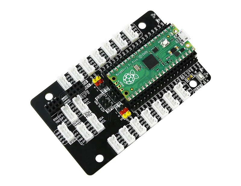 Плата расширения датчика Yahboom Raspberry Pi Pico с сервоконтактными контактами SPI, дизайн последовательного интерфейса и IIC для мира модуля