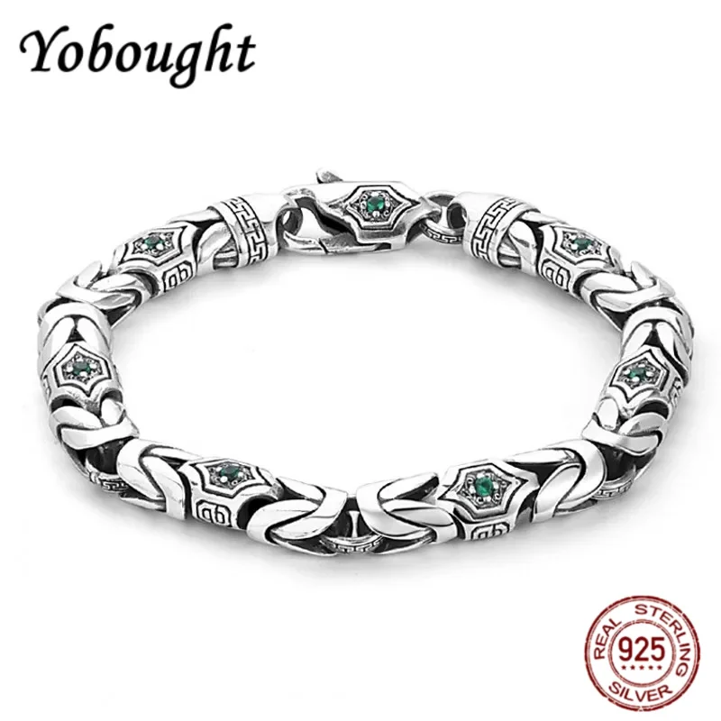 

Real S925 Sterling Silver Bracelet, Peaceful pattern printing, Exquisite craftsmanship, Unique design, Personalized jewelry gift