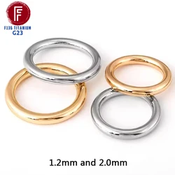 F136 Titanium Clicker 1.2mm and 2.0mm Thick Nose Ring Piercings Tragus Hinged Segment Cartilage Spiral Earring Septum Jewelry