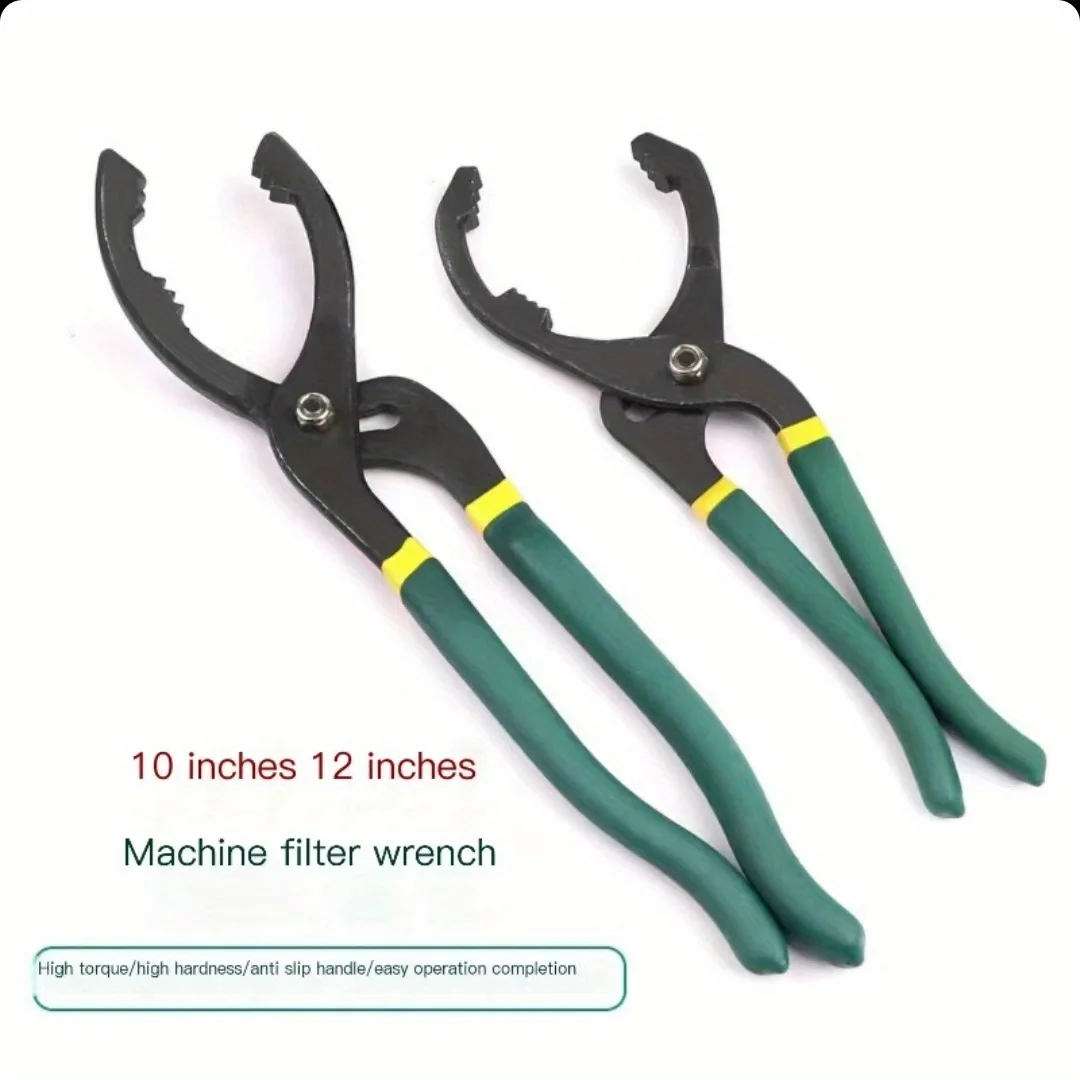 1pc 10 12 inch Adjustable Filter Removal Pliers Oil Filter Wrench Pliers Household Universal Tools Convenient Accessories