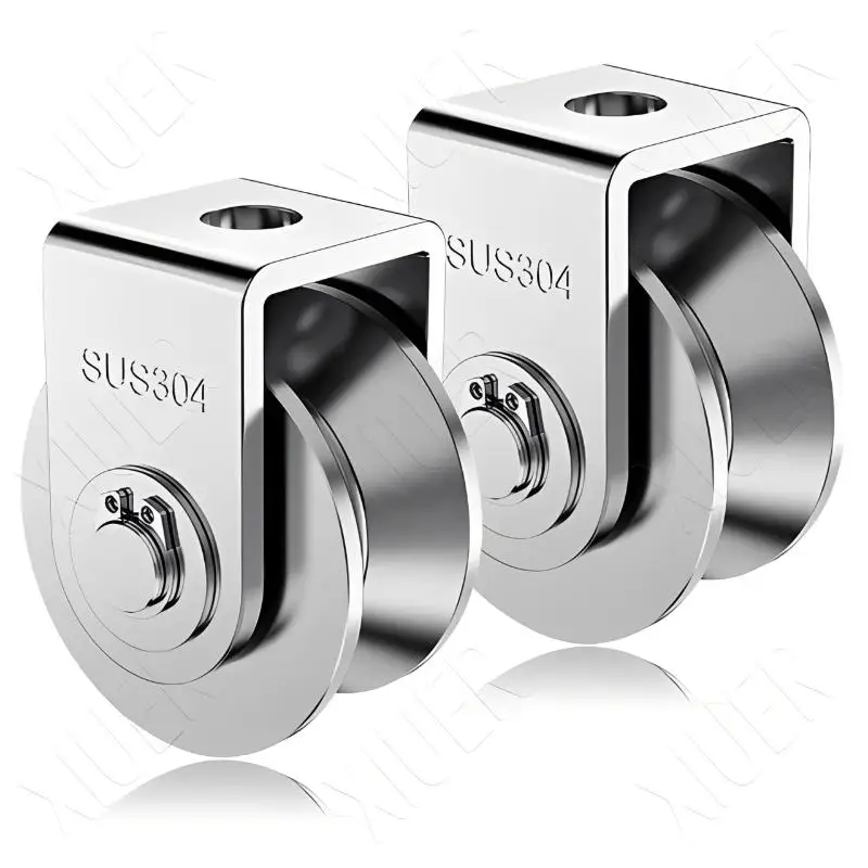 Stainless Steel Heavy Duty V Groove U Groove Pulley Gate: Roller Wheel Sliding Single