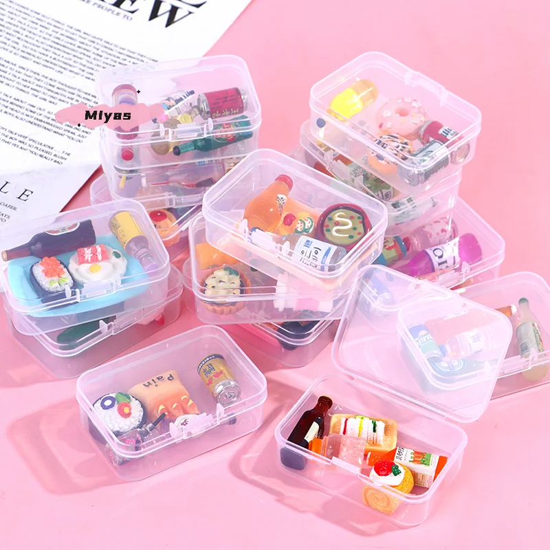 5Pcs/set Random Dollhouse Miniature Drink Bottle Food Dessert Plate Model 1/12 Mini Pretend Play Toy Doll House Accessories