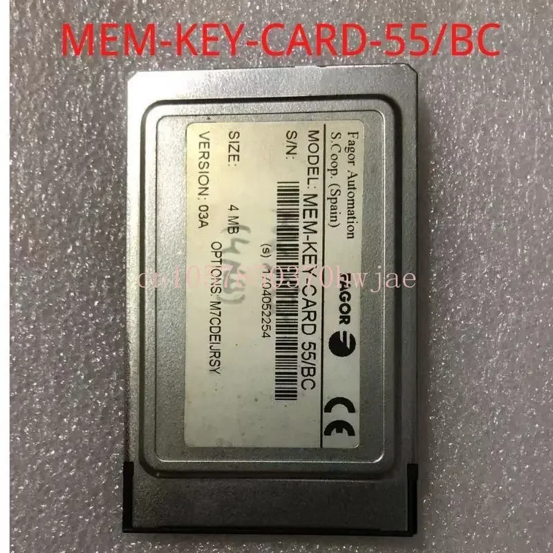 CARTÃO MEM-KEY-CARD-55/BC 7 AXIS em boas condições, Fagora Automation MEM-KEY-CARD-55/A 4AXIS,