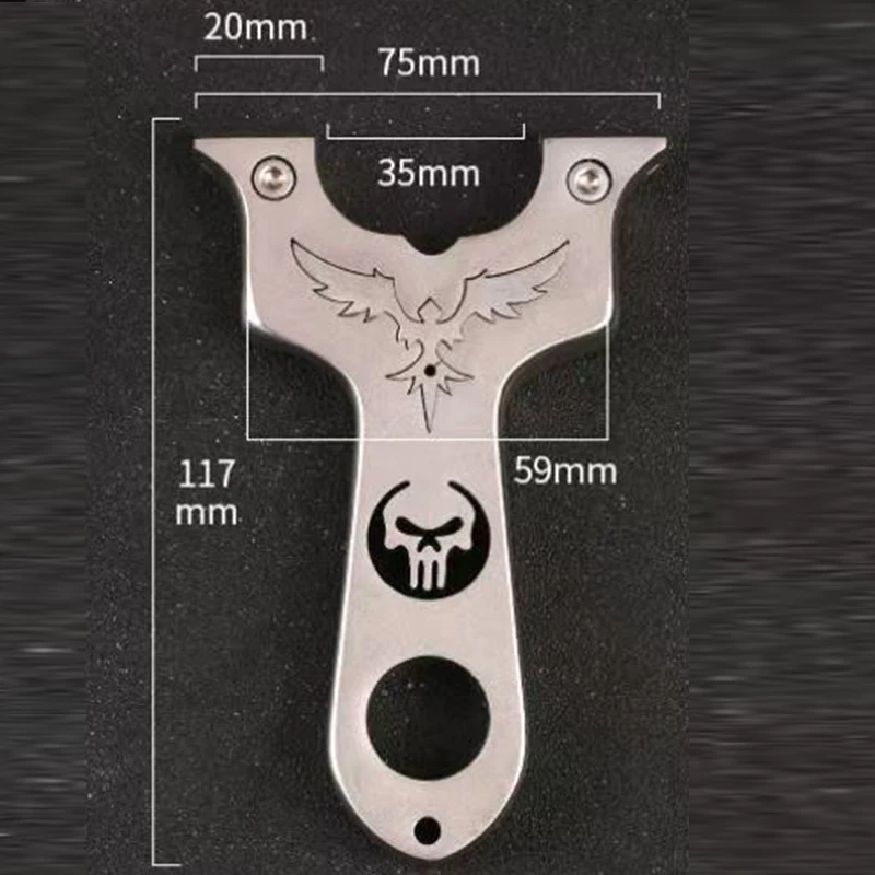 Traditional Stainless Steel Material Quickly Flattens Leather Slingshot Upgraded To High Precision, Suitable for Outdoor Sports