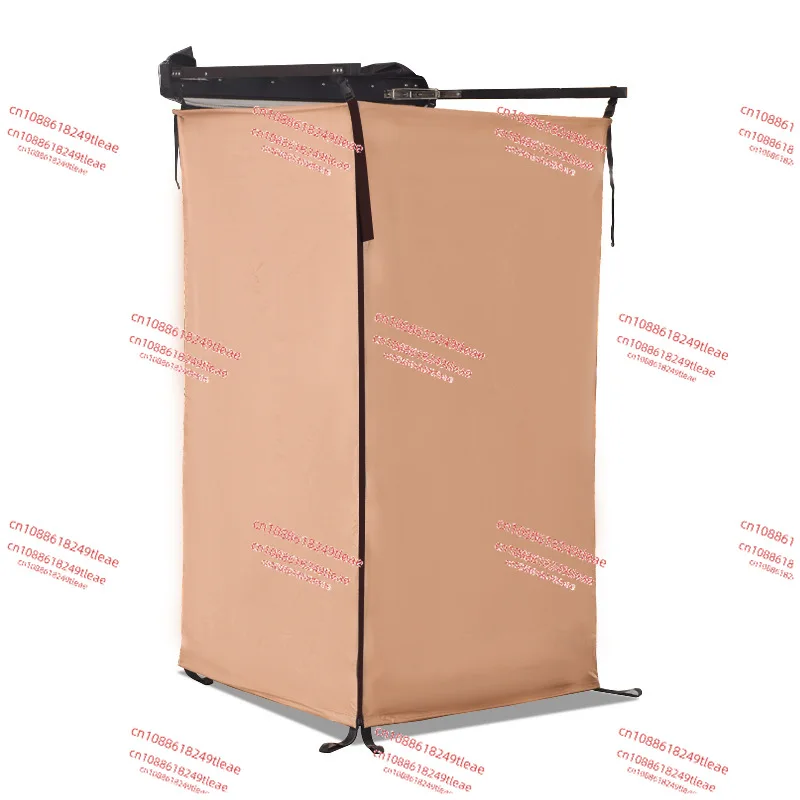 

Portable Foldable Camping Shower Tent Awning Car Side Shower Tent Toilet Bath Tent Built-in Light Emitting Diode Bar Light