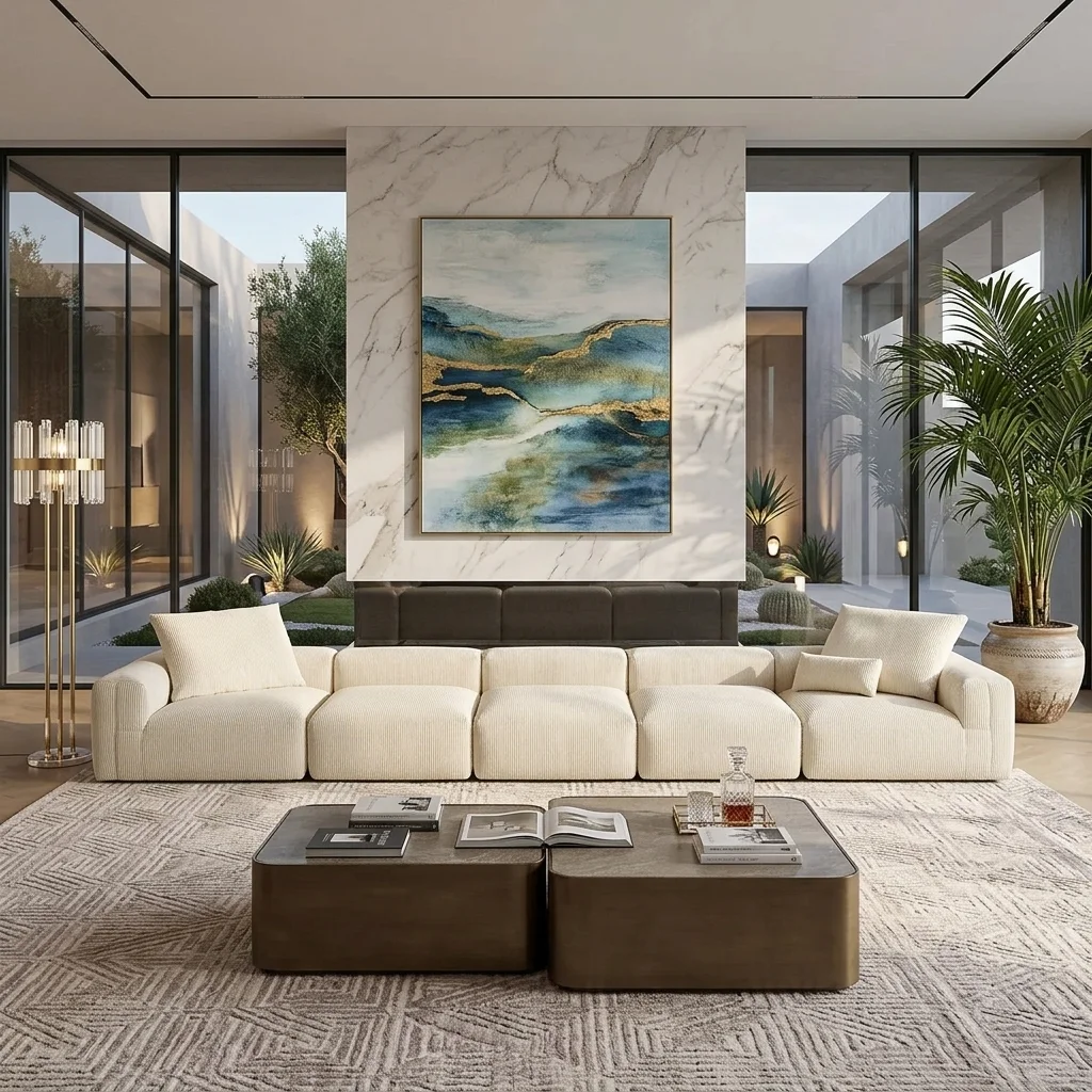 Lazy Lounging Modular Sofa Boneless Couch Living Room  Furniture  Modern Sectional Sofa Set