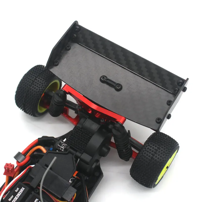 Metal accessory Losi Micro b Rc Car 2WD Buggy RTR LOS00007 RC 1/24 Remote control car Carbon fiber double rear wing parts