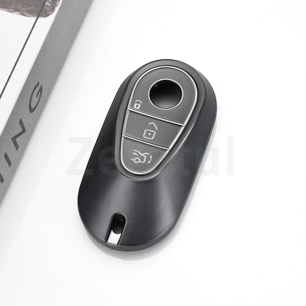 

Чехол для ключа автомобиля из ТПУ для Mercedes-Benz GLC, CLA, CLS, E300, S450, S580, S500, C, E, S-класса (W206, W223, W214), GLA, GLB (безключевой доступ)