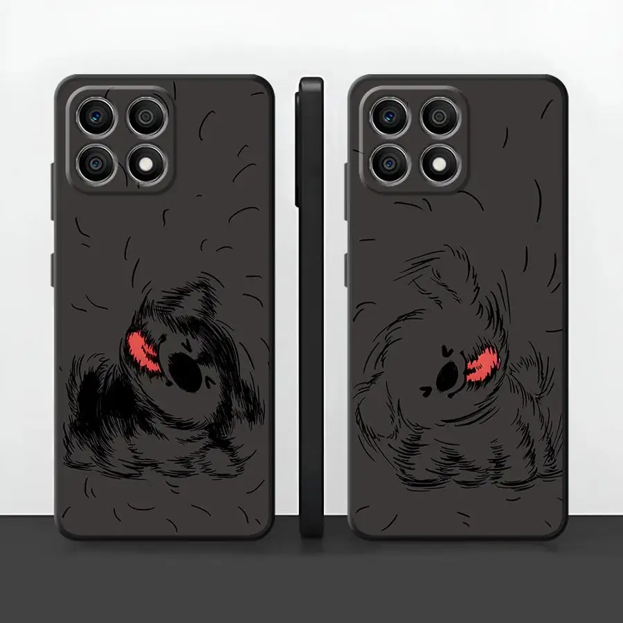 

Черный мягкий чехол для телефона с рисунком собаки для Honor 70 8X X7 X8 X9a 90 200 400 Lite X5b Magic5Lite X6