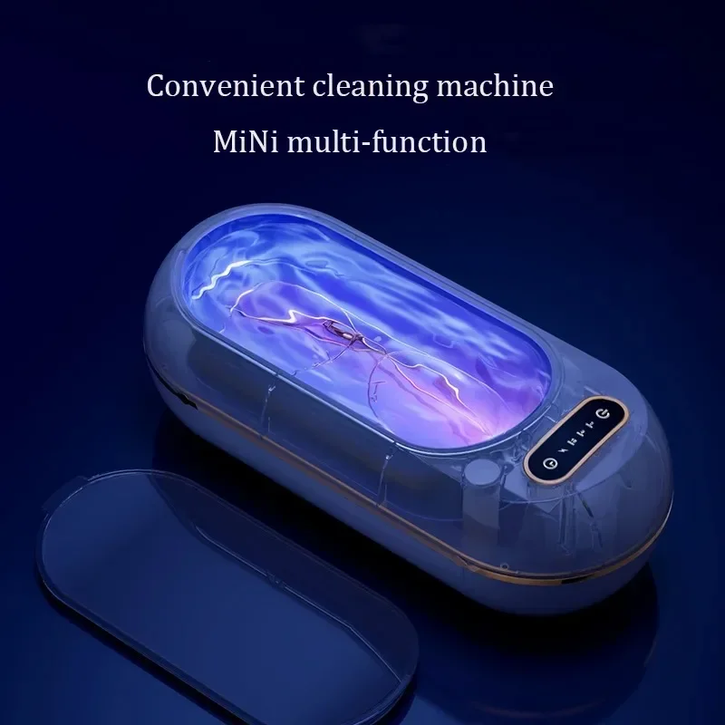 45KHz Multi-Purpose Ultrasonic Cleaner for Glasses & Jewelry - High-Frequency Bath with Safe & Efficient Cleaning, Home