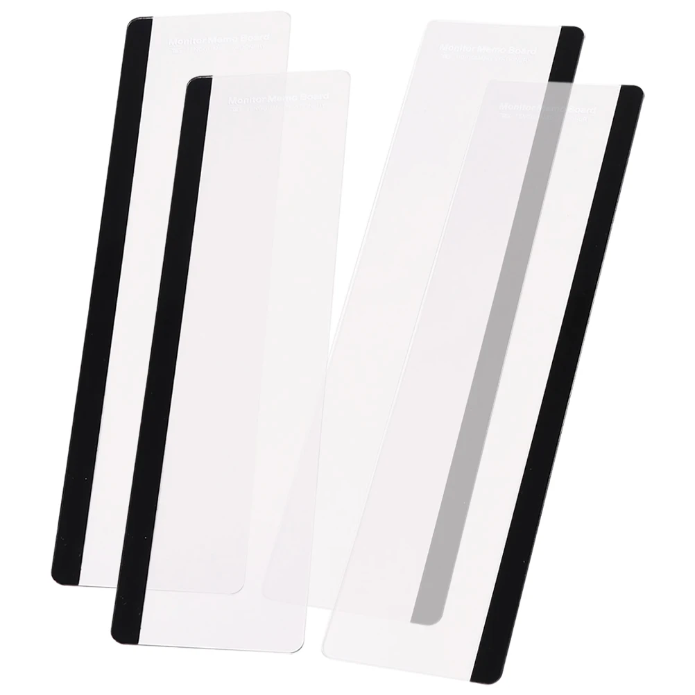 

4Pcs Acrylic Monitor Memo Board Holder Desk Organizer For Home Office Supplies Computer Accessories