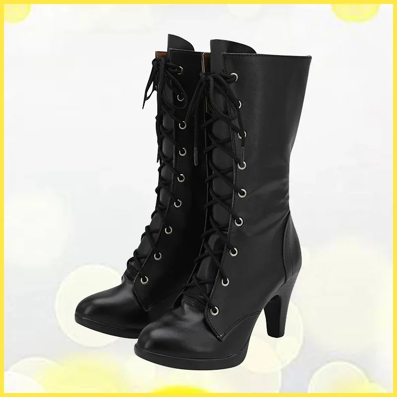 لعبة فاينل فانتسي FF7 طبعة جديدة من تيفا أحذية كوسبلاي أحذية دعائم لحفلة الهالوين لعب الأدوار مصنوعة حسب الطلب Aksesori #3