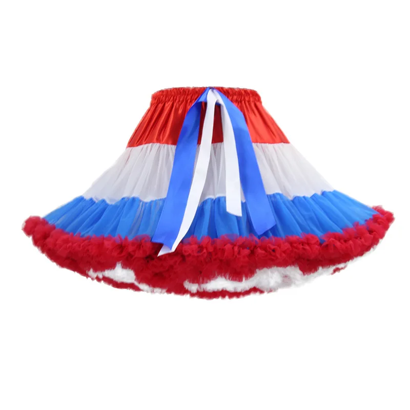 Tulle Petticoats for Women Elastic Waist Mini Tutu Girls Multilayers Slip Ballet Dance Puffy Skirts Cosplay Costume