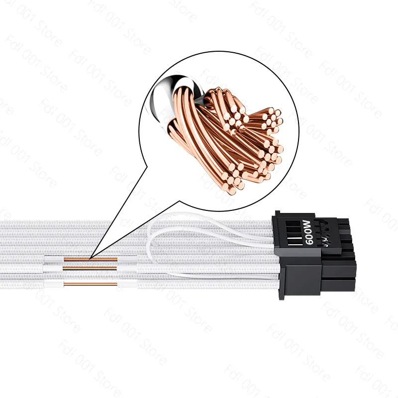 ATX 3.0 PCIE 5.0 Power Extension Cable, 3x8 Pin to 12+4 Pin 16 Pin for GPU