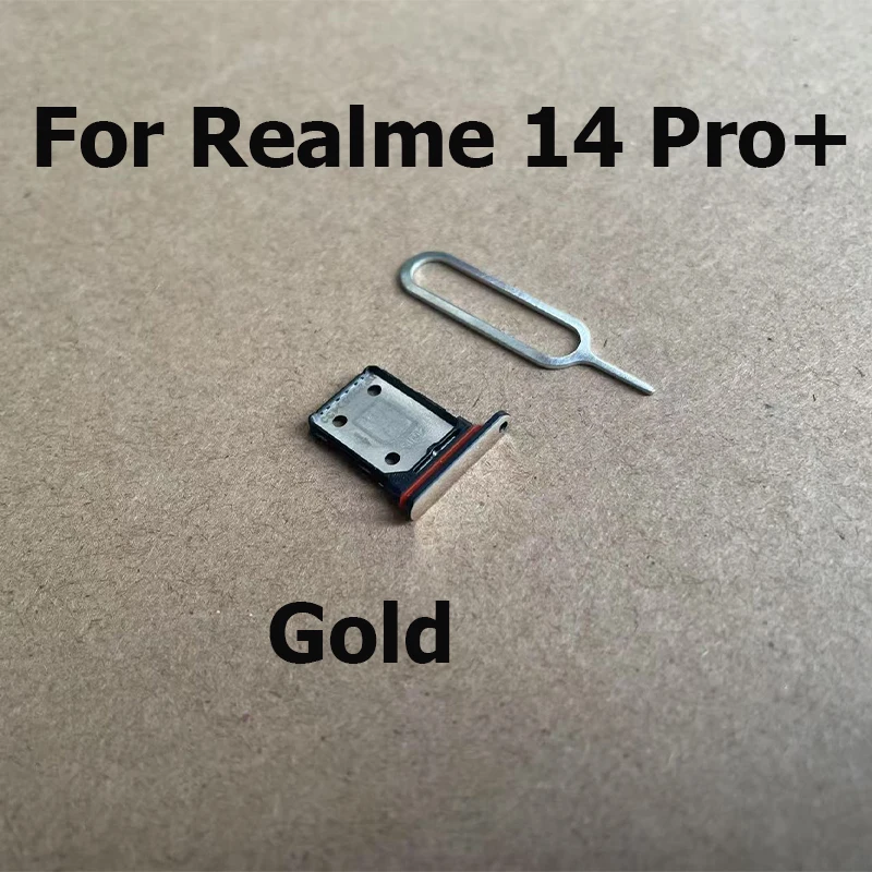 

For Realme 14 Pro Pro+ Plus Sim Card Tray Slot Holder Socket Adapter Connector Repair Parts Replacement