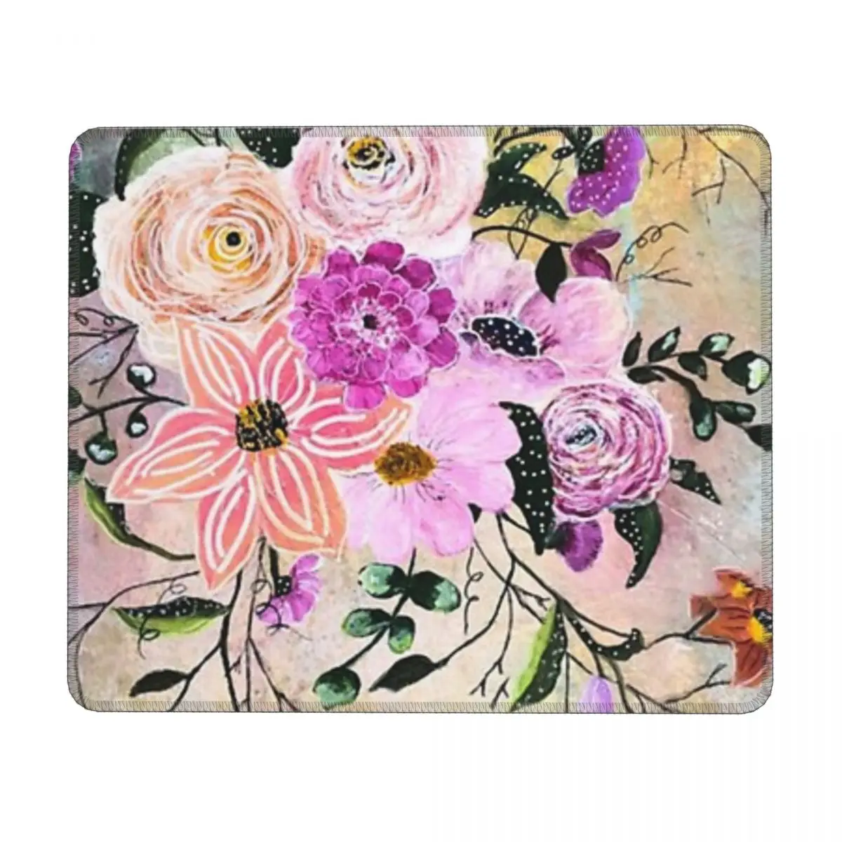 Garden Bouquet Mouse Pad Gaming Laptops Mousepad Gamer Carpet Keyboard Mat Desk Protector