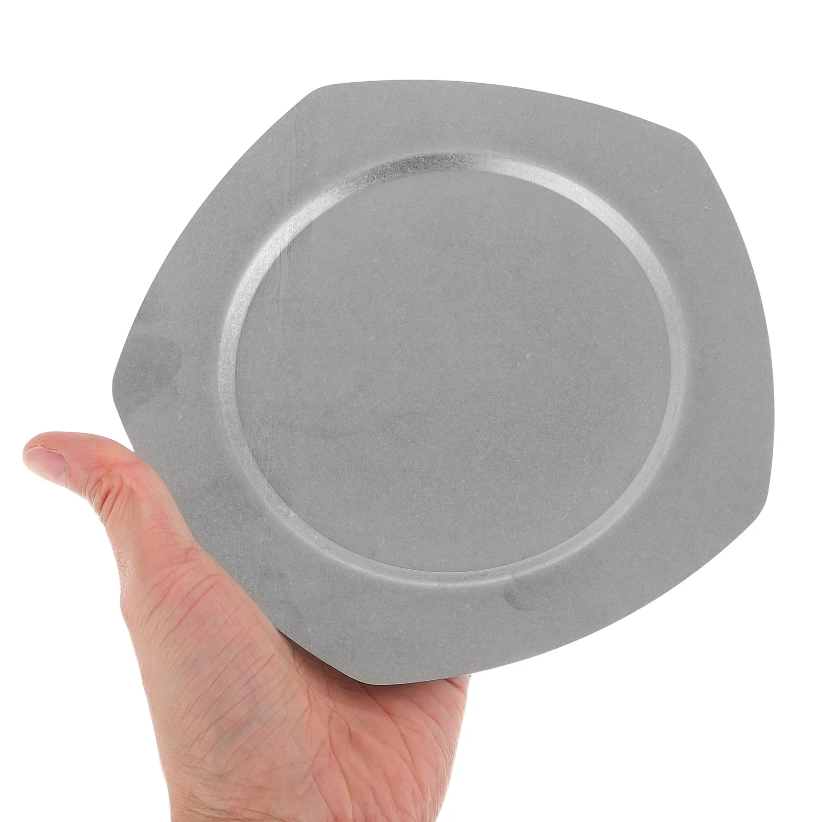 

Retro Stainless Dinner Plates Appetizers Plates for Outdoor Camping Decorative Tray Grill Vegetable Large Capacity