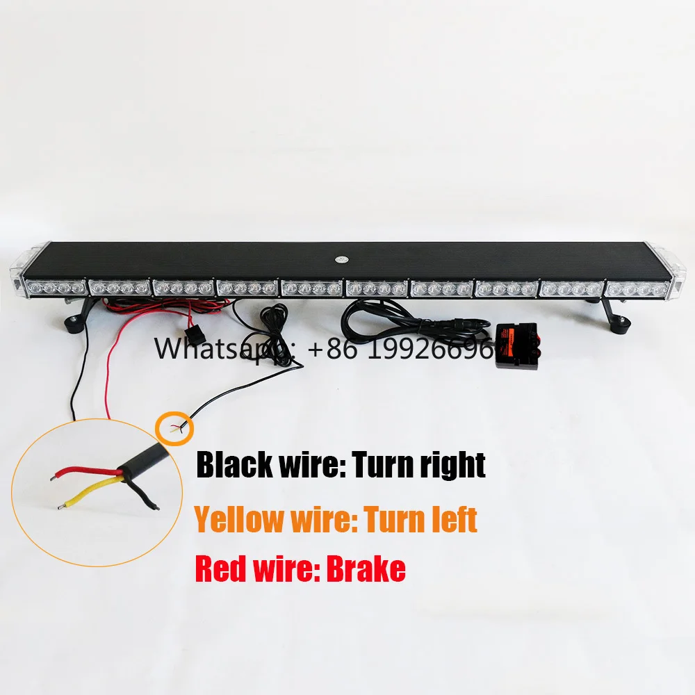 

New 47" 120cm Traffic LED Light Bar Flashing Warning Lightbar for Tow Truck Wrecker Snow Plow with Brake Turn Signal Lights