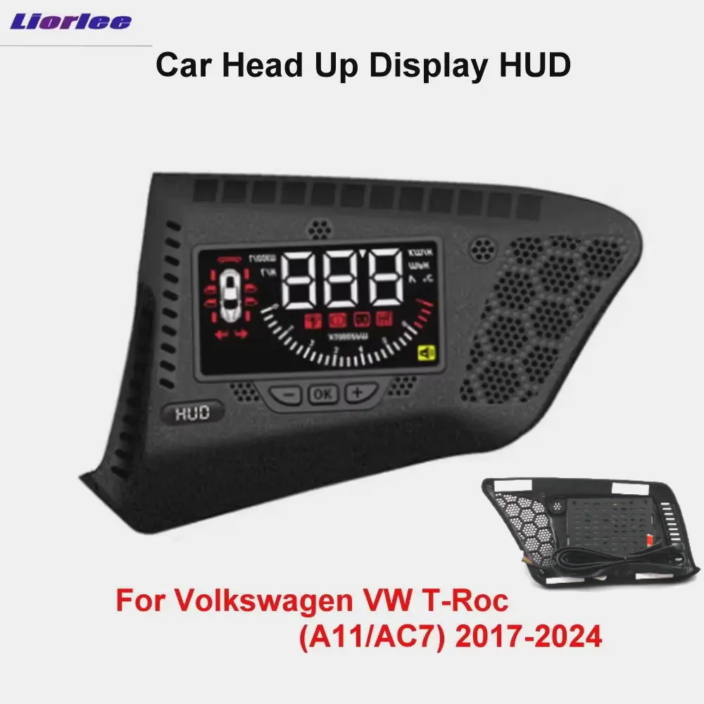 For Volkswagen VW T-Roc (A11/AC7) 2017-2025  Car Head Up Display Auto HUD HD LCD Projection Digital Windshield Projector