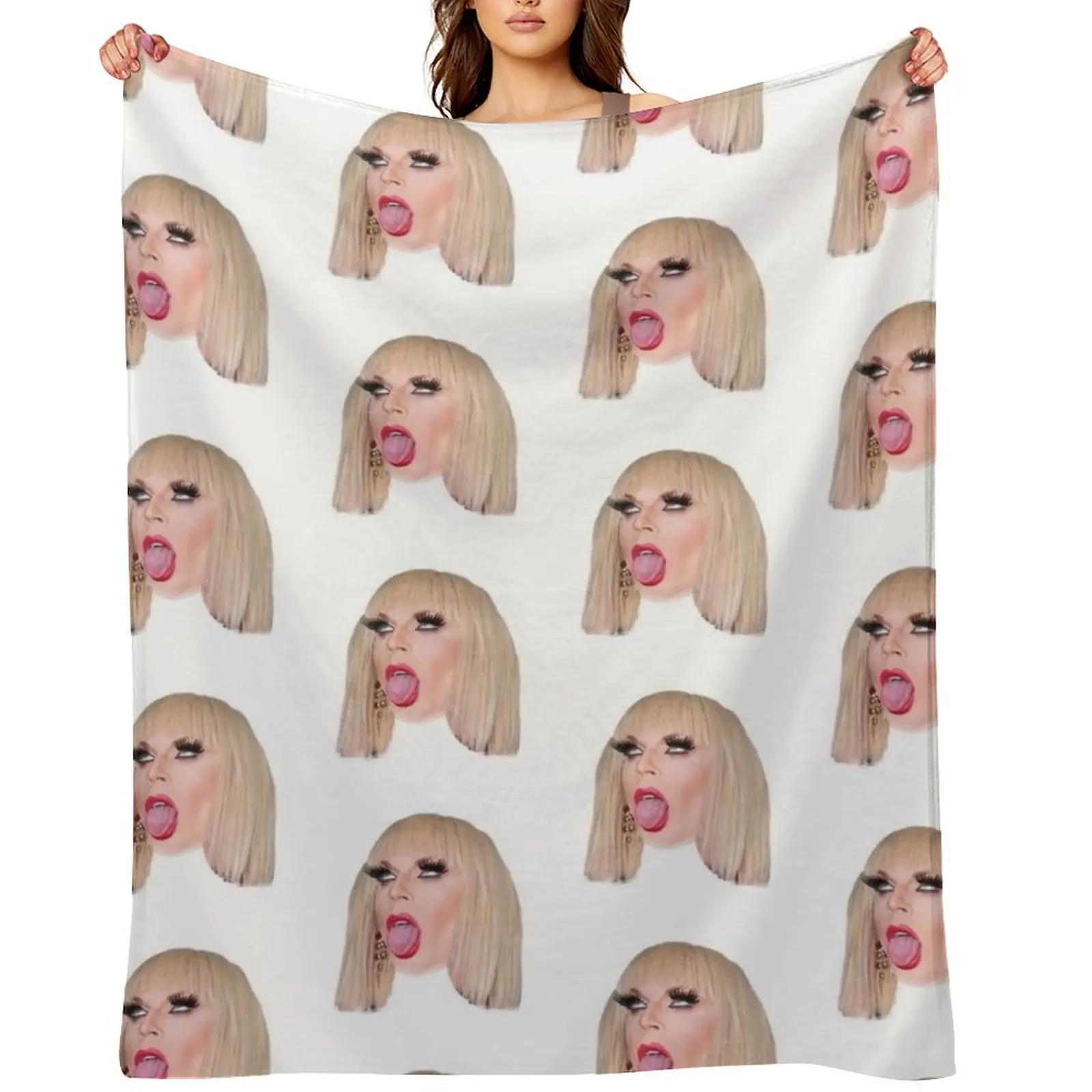 

katya zamo Throw Blanket Hair Moving wednesday Picnic Blankets