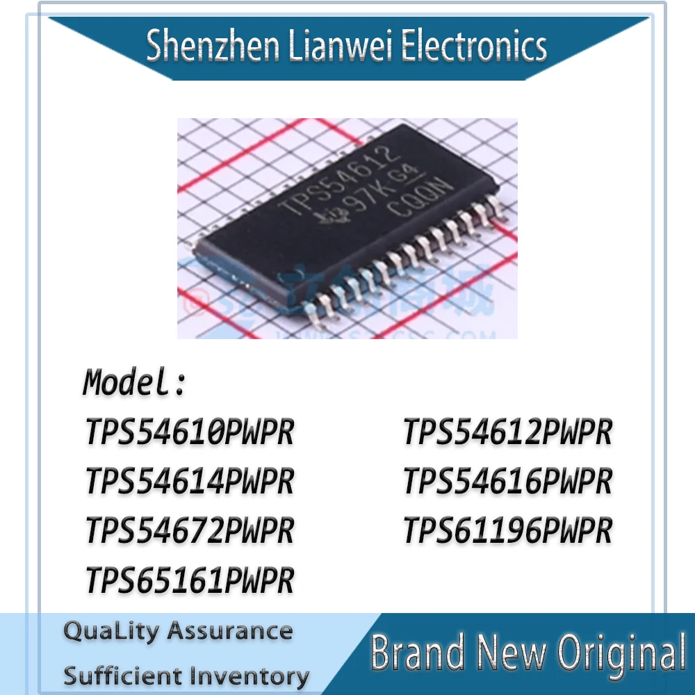 

100% New TPS54610PWPR TPS54612PWPR TPS54614PWPR TPS54616PWPR TPS54672PWPR TPS61196PWPR TPS65161PWPR IC Chipset TSSOP-28