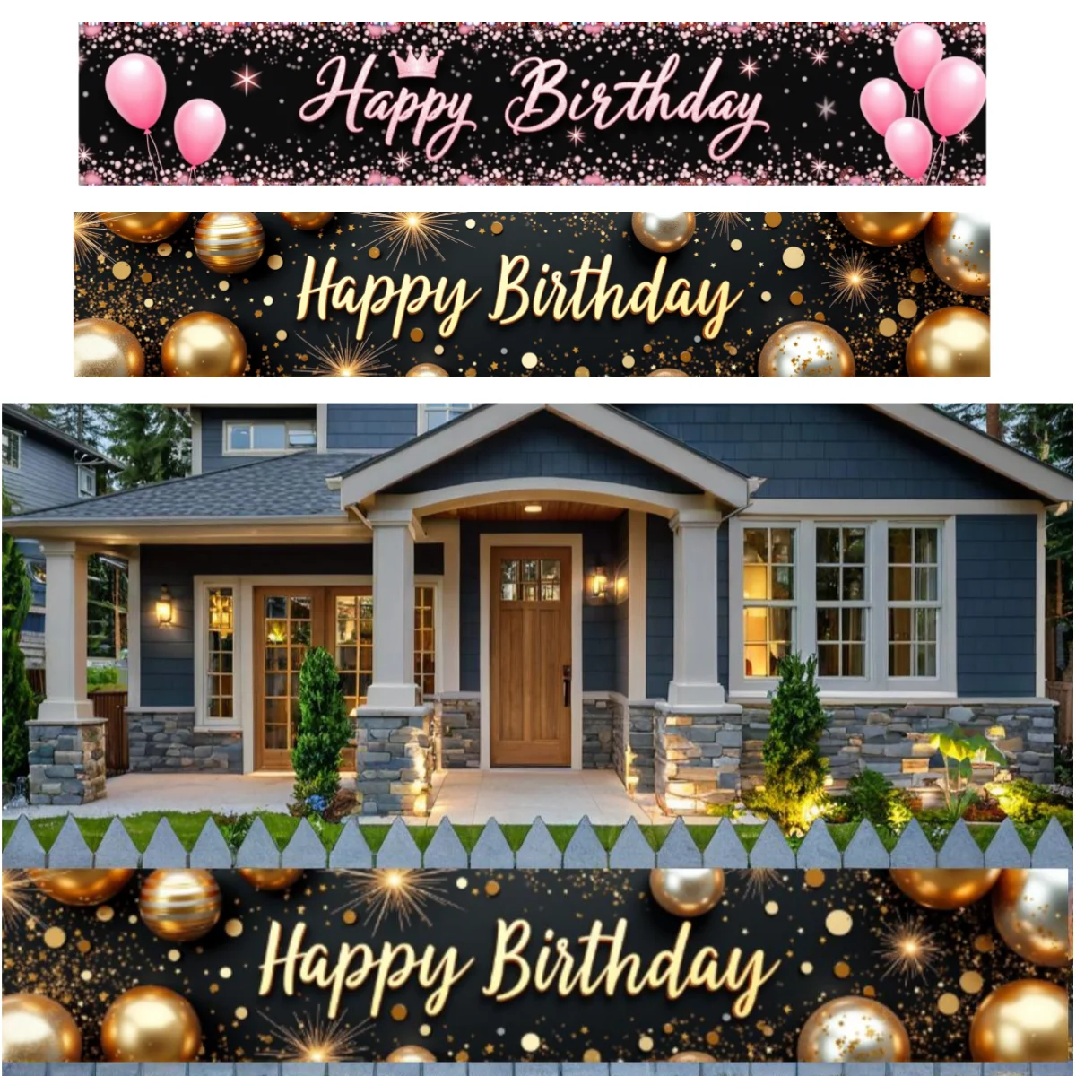 

Happy Birthday Banner Birthday Party Decoration Kids Girl Boys Baby Shower Decoration Bunting Garland Banners Flags Anniversary