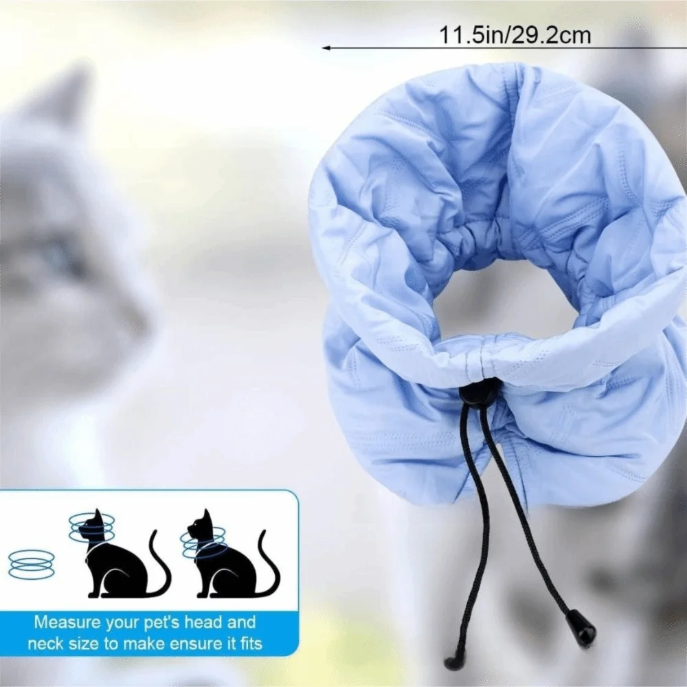 لطيف الحيوانات الأليفة طوق الرقبة واقية مريحة القط الإليزابيثية طوق قابل للتعديل الحيوانات الأليفة الملحقات E مخروط طوق الحيوانات الأليفة بعد الجراحة