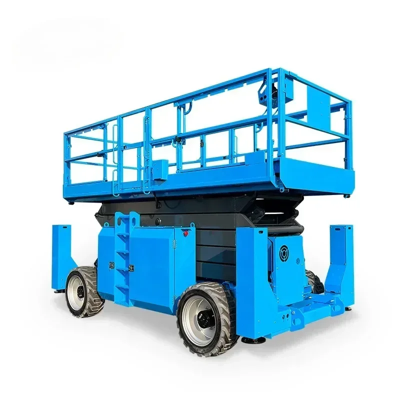 Small Portable Automatic Boom Lifting Electric Mobile Scissor Lift Platform Track Hydraul Towable Lifts Platforms