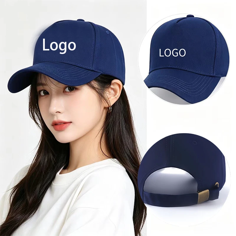 Customized Logo Baseball Caps Men Women 5 Panel Cheaper Trucker Hats Sports Team Snapback Caps Summer Sun Dad Hat Gorras