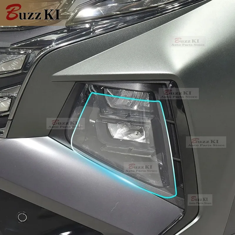For Hyundai Tucson N Line 2025 Car Headlight Rearview B C Pillars Precut Sticker Paint Protection Film Anti-Scratch TPU Clear B
