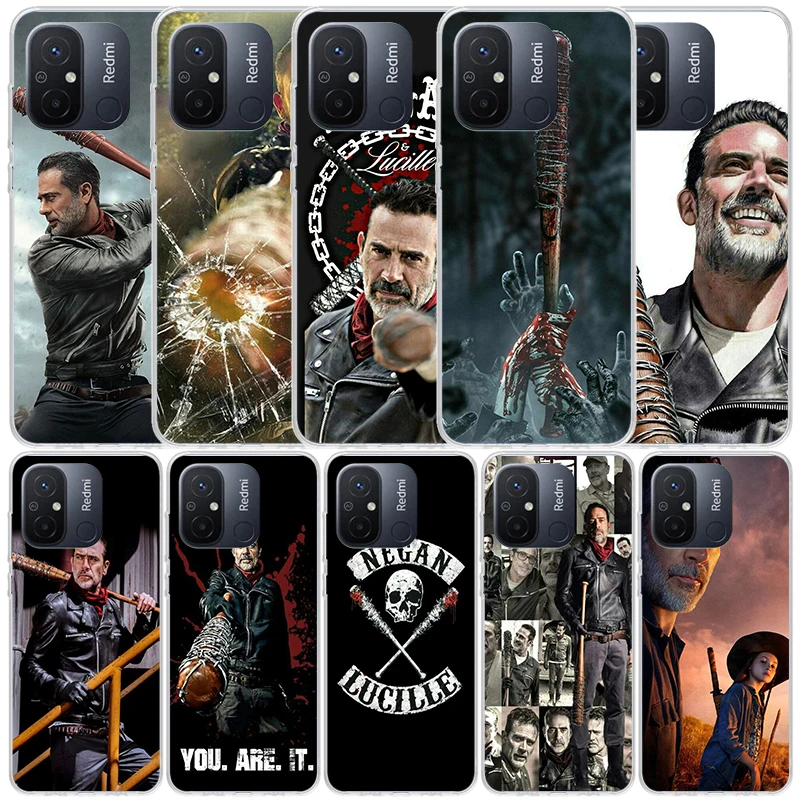 Negan The Walking Dead Phone Case For Xiaomi Redmi 12C 12 10C 10 10A 9C 9A 9T 9 8 8A 7 7A 6 Pro 6A K20 K30 K40 S2 Soft Back Cove