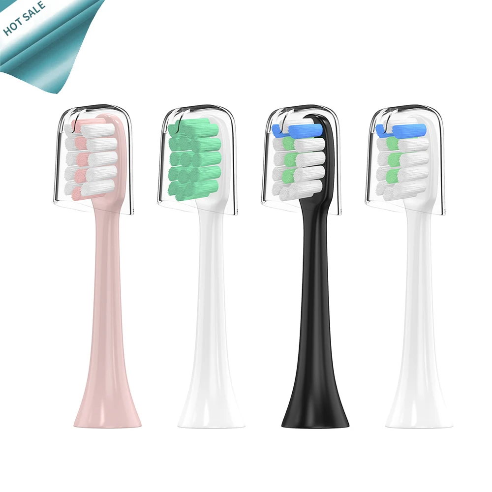 

Replacement Toothbrush Heads +cap Fit For Xiaomi SOOCAS X1 X3 X5 SOOCARE Electric Toothbrush Soft With Independent P