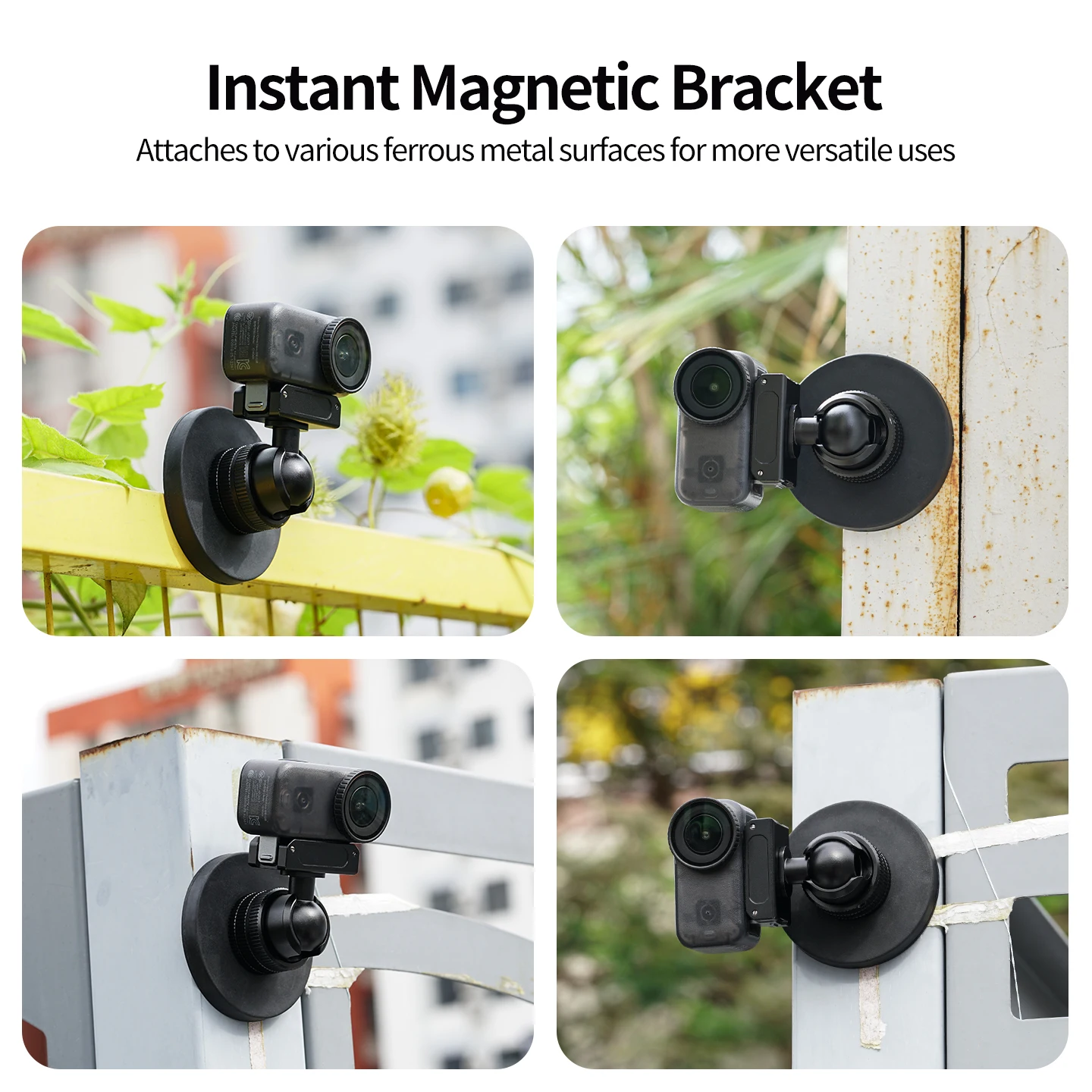 1/4-Zoll ARRI-Positionierungs-22-mm-Kugelkopf mit 66-mm-Magnetfuß für GoPro 13 12 DJI Osmo Action Kamera Halterung Vlog Stativadapter – Detail 9