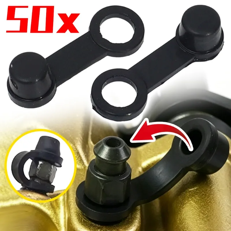 Motorcycle Oil Drain Screw Caps Rubber Engine Sump Bolt Dust Cover Universal Black Leakproof Protector Motorbike Accessories