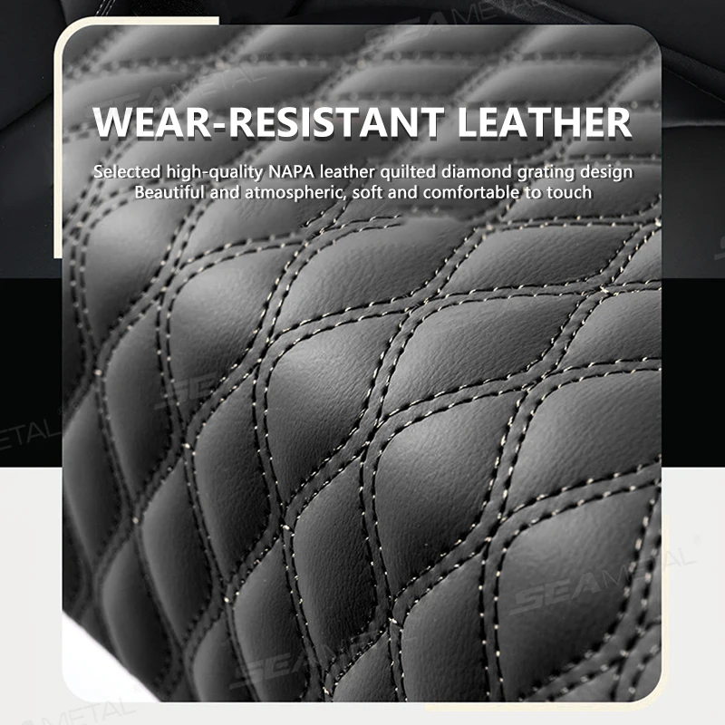SEAMETAL 7CM Thicken Armrest Cushion for Car High-Density Sponge Center Console Arm Rest Pad Car Elevation Elbow Support Cushion