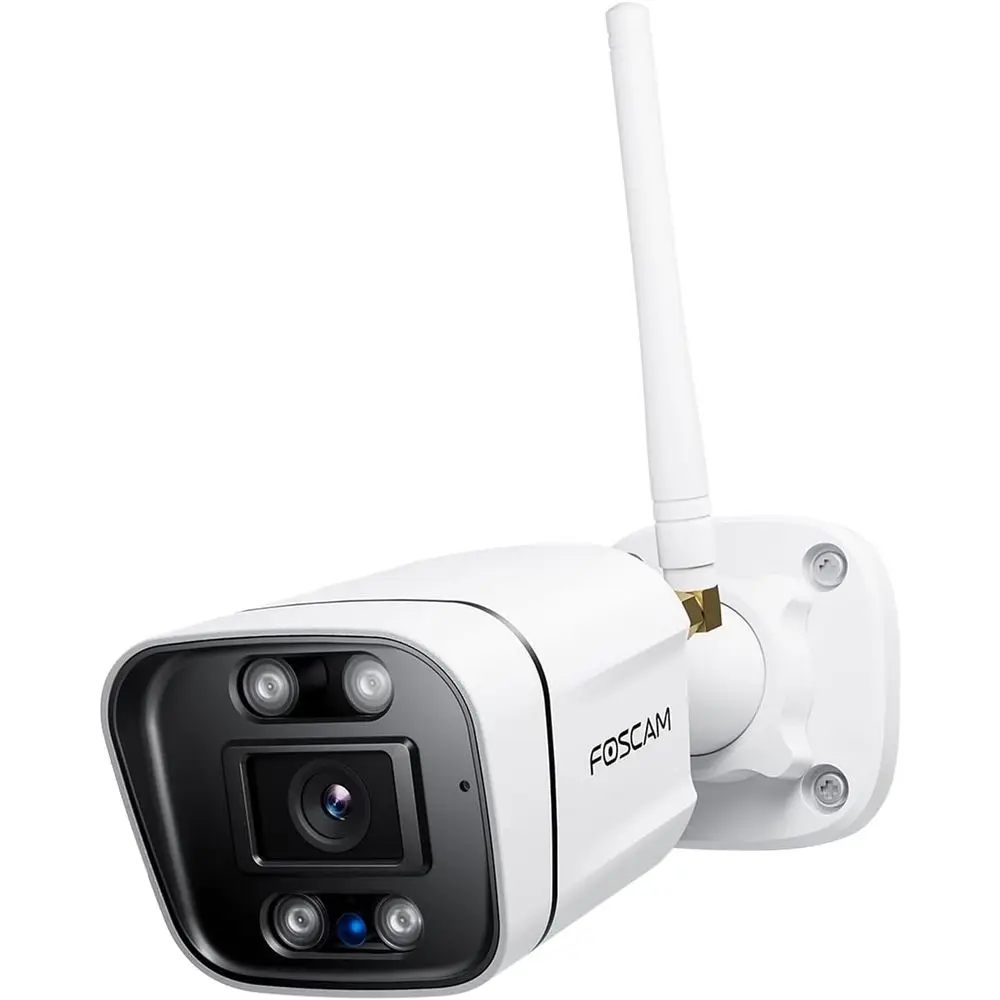 

Wireless 5MP Outdoor Security Camera with Dual-Band WiFi, 120° Field of View, AI Detection, Color Night Vision, and 120dB Alarm,