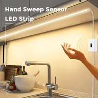 DC5V USB LED Under Cabinet Light COB Strip With Hand Scan / Dimmable Touch Sensor Switch / Push Switch For Kitchen Lighting
