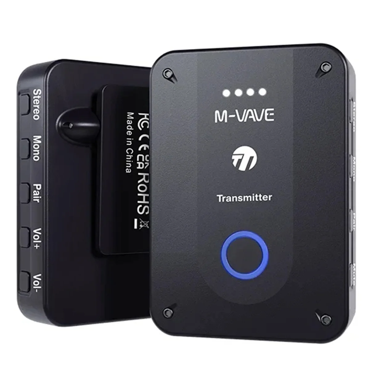 

T06C-M-Vave WP-9 Wireless Earphone Monitor 2.4GHz ISM Transmitter Receiver Support Stereo Mono Recording Function