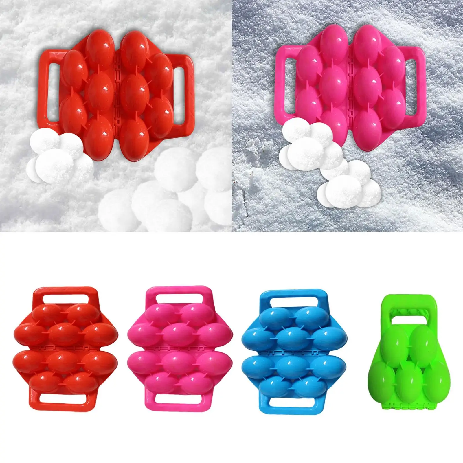 Snow Maker Clamp Snowball Making Clip Winter with Handle Snow Fights Game Sand