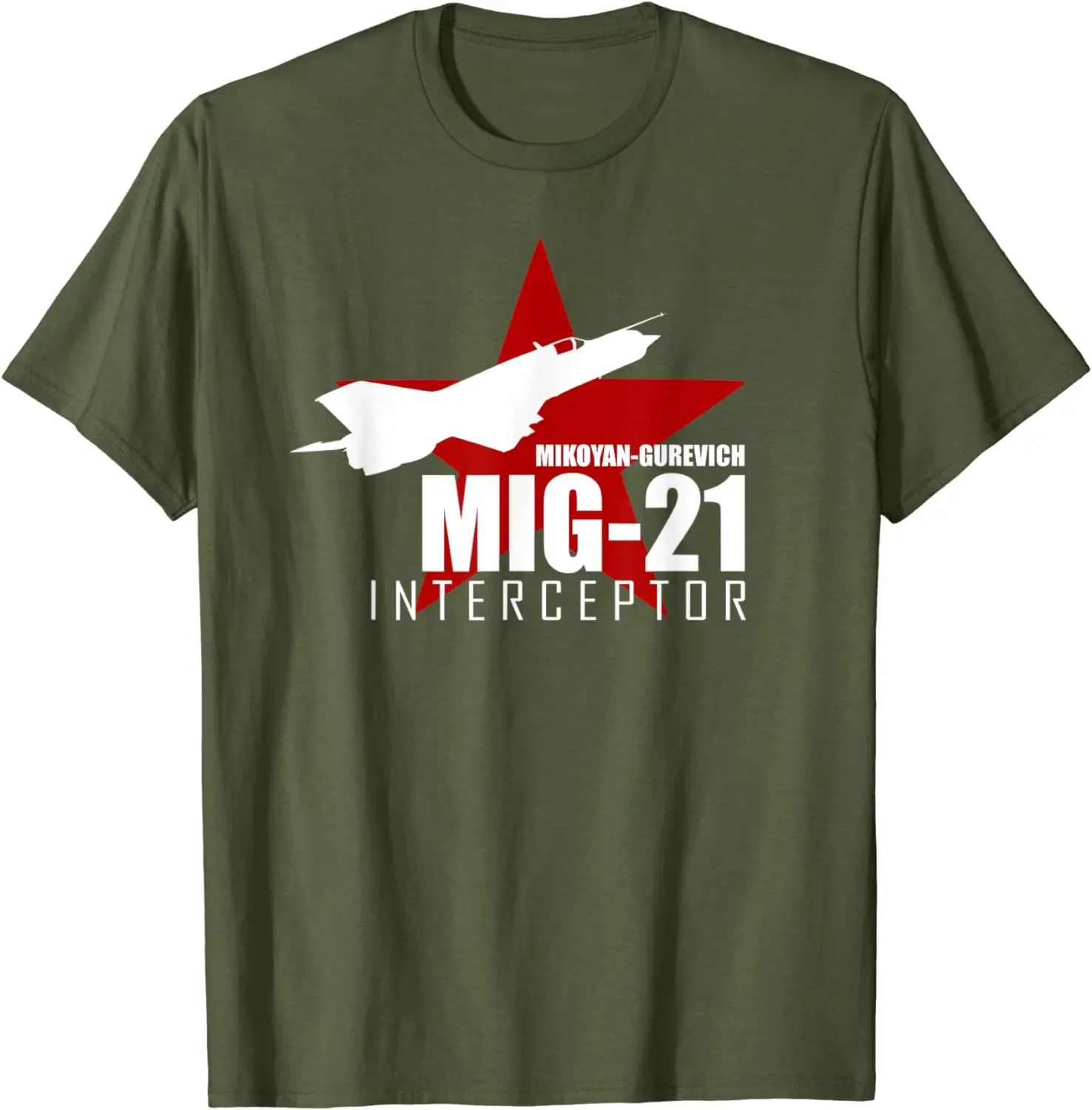 Soviet Russia Cold War MiG-21 Fishbed Multi-role Fighter T-Shirt 100% Cotton O-Neck Summer Short Sleeve Casual Mens T-shirt