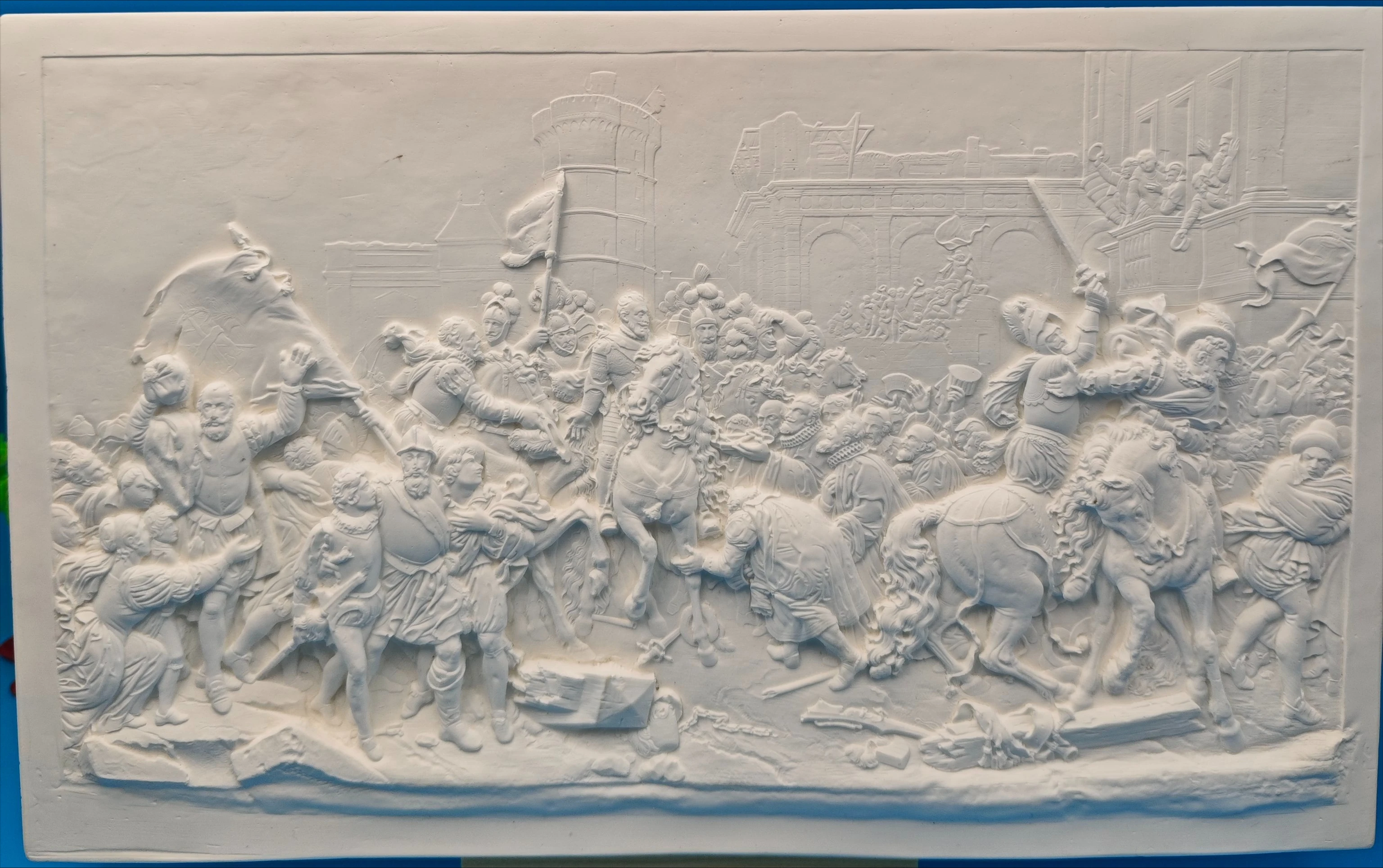 

Home decoration relief statue, Henry IV's visit to Paris relief edition, office decoration， statues for decoration