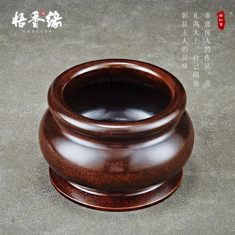 Zz copper incense burner household indoor retro style Buddha utensils online incense burner sandalwood