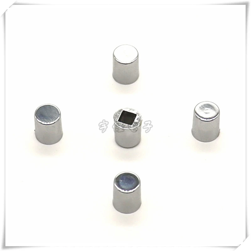 20PCS 6*7MM Electroplating Button 6*6 Touch Switch Button Cap Plastic Button Round Hole 3.2MM Power Amplifier Light Touch Keycap