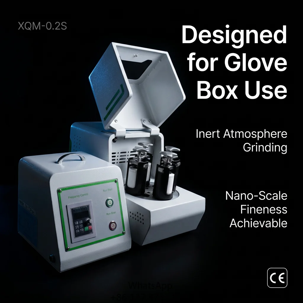 TENCAN Benchtop Micro Planetary Ball Mill Electric Designed Glove Box High-Accuracy High-Precision CNC 4-Station Quiet Operation