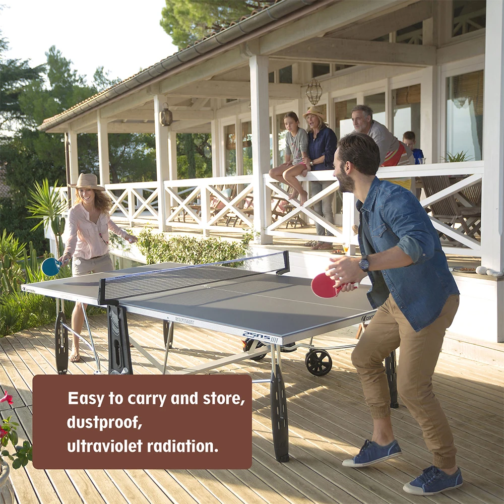 Ping Pong Table Cover 600D Oxford Fabric Heavy Duty Waterproof Dust-proof Protection for Indoor/Outdoor Ping Pong Table Cover