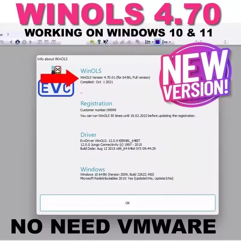 Winols 4.7+Da Vinci 1.0.28 latest version software repair