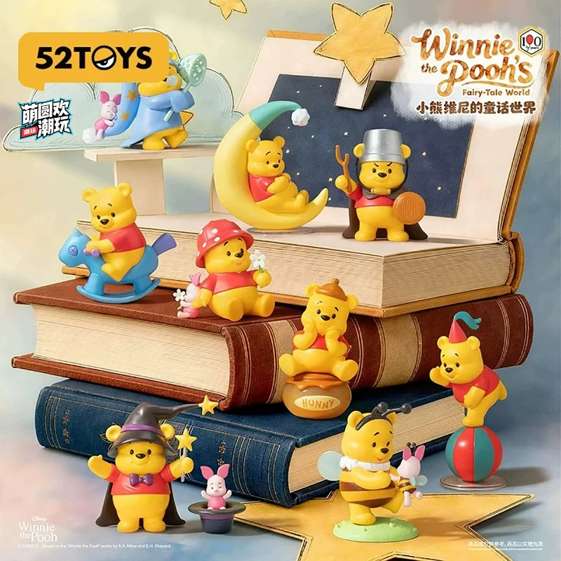 Hot Sale 52toys Winnie The Pooh Fairytale World Blind Box Peripheral Trendy Toy Figure Collectible Ornament Birthday Gift
